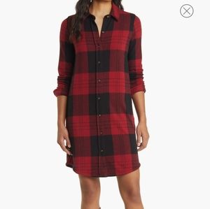 Faherty Orchard House Plaid Legend Shirt dress sz S